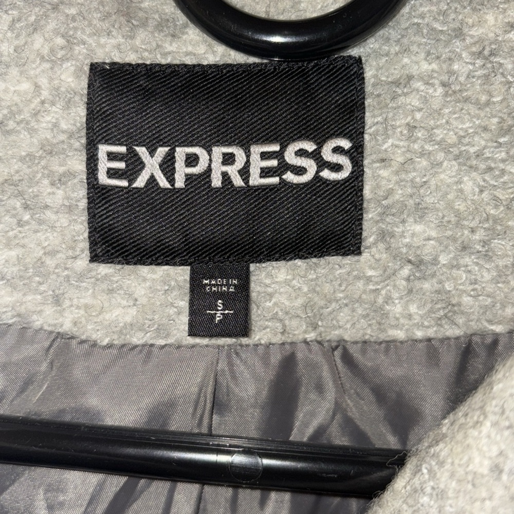 Gray Button Snap Coat - image 2